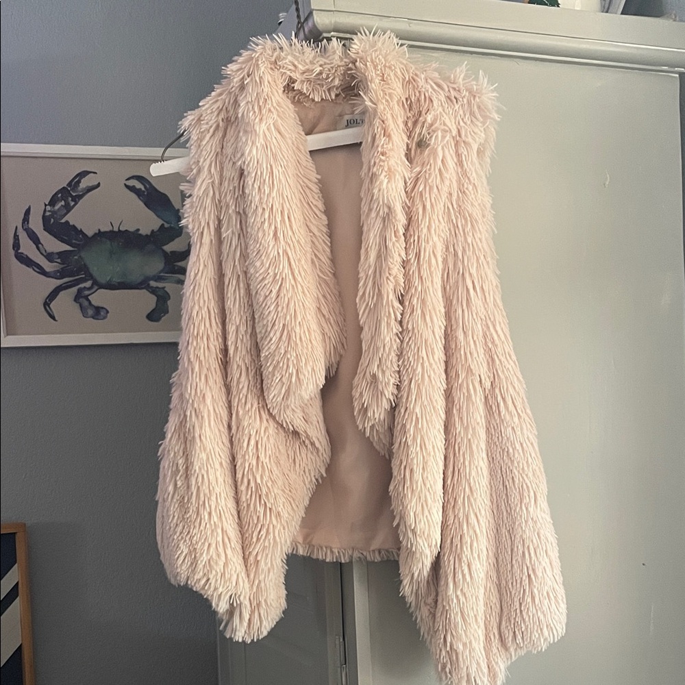 Jolt Soft Blush Teddy Jacket